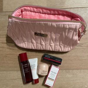 Shiseido Pink Quilted Women's Bag